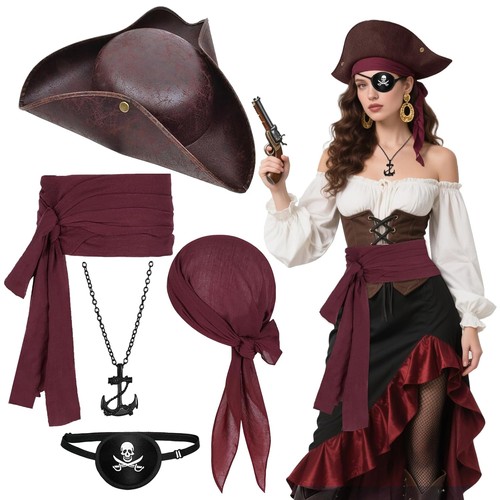 5pcs pirate costume - pirate,