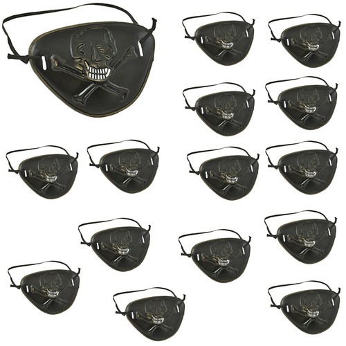 Plastic pirate eye patch - plastic,