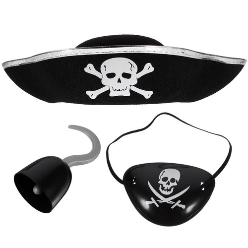 Black pirate costume - pirate,