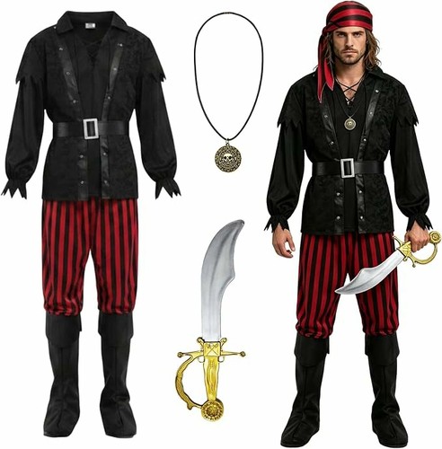 Men pirate costume fancy - men's,