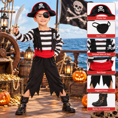 Kids pirate costume - kids,