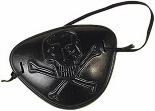 Pirate eye patch black - patch, plastic