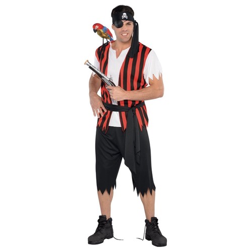 Pirate costume adult - costume, size