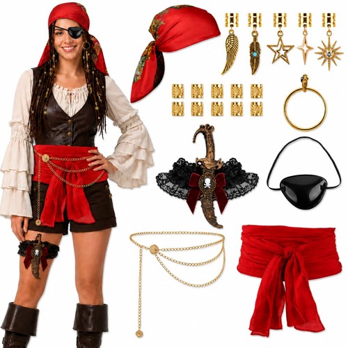 Pcs pirate costume - 7,
