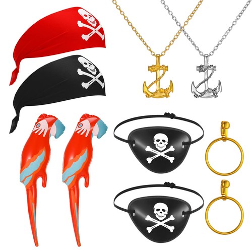 Friusate 10pcs pirate costume - 10pcs,