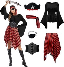 AKFJDLAD Adult Pirate Costumes