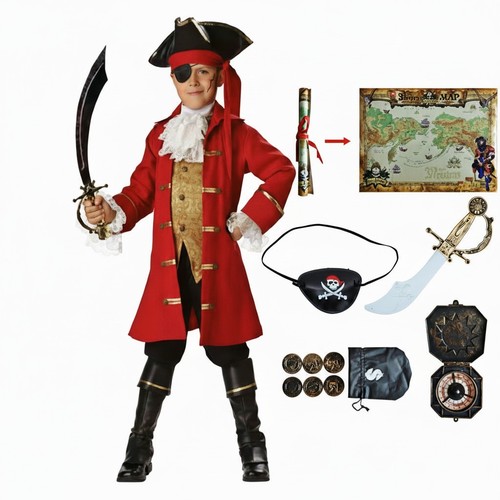 Kids pirate costume - costume, boys