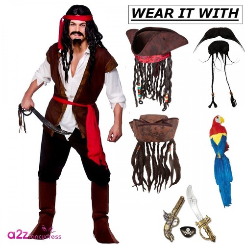 Adult caribbean pirate jack - pirate,