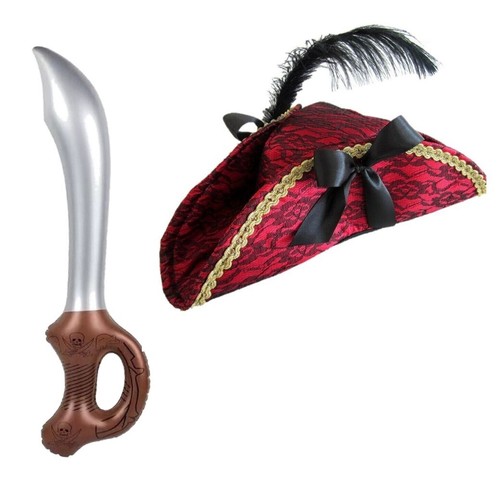 Pirate hat inflatable sword - inflatable,