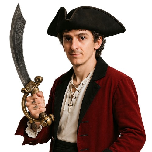 Pirate cutlass sword 48cm - sword,