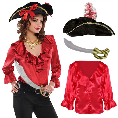 Ladies pirate blouse - pirate,