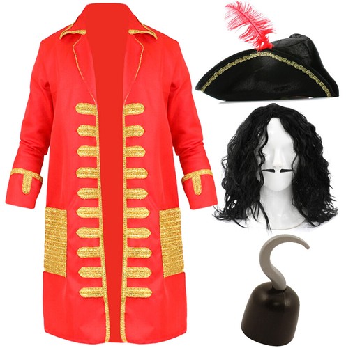 Mens pirate captain - with, hook