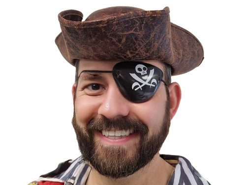 Pirate hat eye patch - hat, &