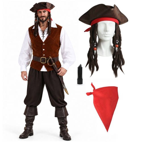 Pirate captain costume set - captain,