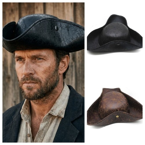 Pirate tricorn hat faux - hat,