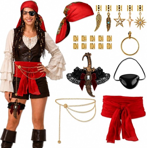 Pcs pirate costume - 7,