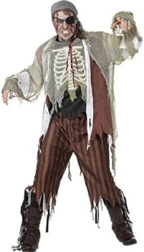 Mens zombie pirate costume - mens,