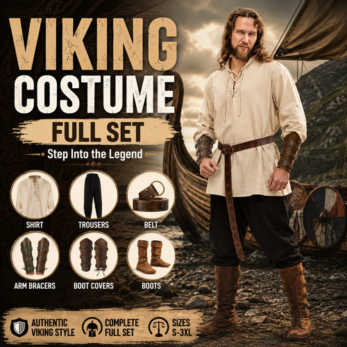 Viking costume men medieval - costume,